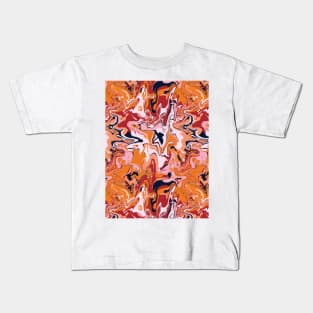 Girls' Night Marble - Digital Paint Spill Kids T-Shirt